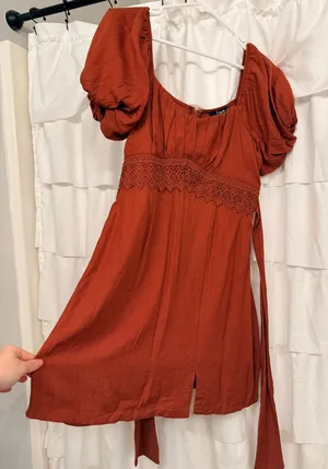 Trixxi Burnt orange dress thumbnail 1