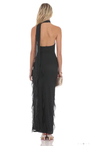 Lucy in the Sky Dress Black Maxi thumbnail 2
