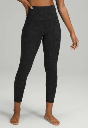 Lululemon • Align High-Rise Pant with Pockets 25" black camo legging tight crop thumbnail 1