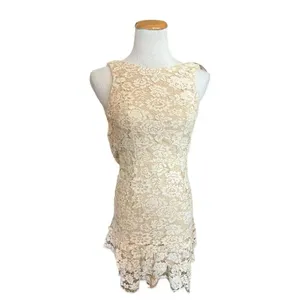 Womens Altar'd State Ivory Sleeveless Lace Overlay Frances Dress - Sz XS thumbnail 4