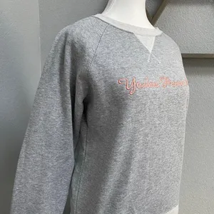 Champion Grey Pullover You'Re Peachy Embroidered Sweatshirt Activewear Sporty thumbnail 2