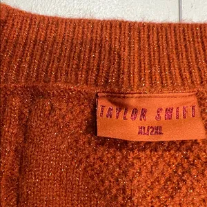 Taylor Swift The life of a showgirl cardigan orange like new. Size XL/2XL thumbnail 4