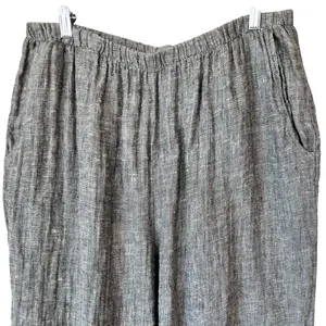 Flax 100% Linen Pull On Pants thumbnail 2