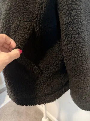 Lululemon Cinchable Fleece Cozy Zip-Up Black womens size 12 thumbnail 15