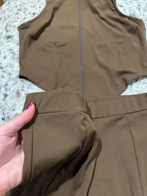Two piece brown short set Size M thumbnail 3