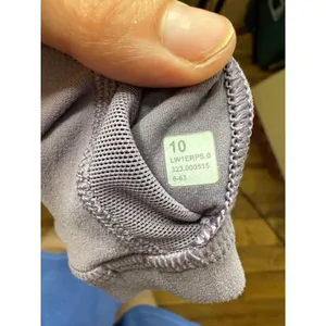Lululemon Ribbed Nulu Asymmetrical Yoga Tank Top Purple Ash Size‎ 10 LW1ERPS thumbnail 7