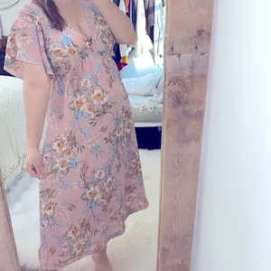 Bailey Blue pink floral maxi dress size medium thumbnail 2