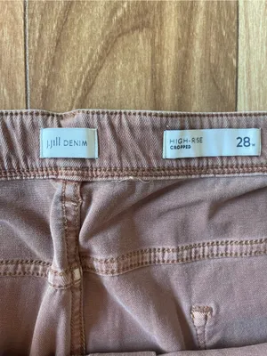 J. Jill Denim Light Auburn Cropped High Rise Jeans Size 28 retro boho new thumbnail 3