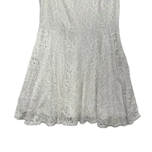 City Studio White Lace Fit Flare Dress Sleeveless‎ Scalloped Neckline Size 11 thumbnail 7
