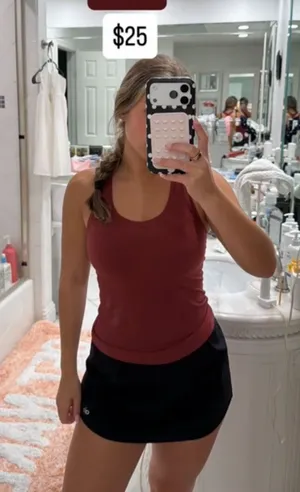 Lululemon Red Cool Racer Back II Tank thumbnail 1