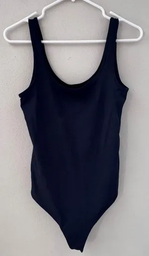 Abercrombie and Fitch Size L SoftAF Black Bodysuit thumbnail 1