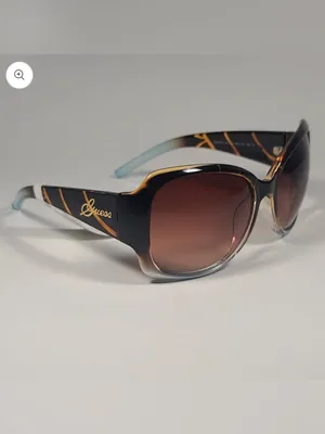 Guess Oversized Butterfly Sunglasses Brown Tortoise blue Gradient GUF200 TO-34A thumbnail 3