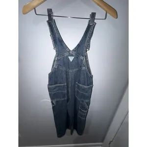 Vintage OshKosh Vestbak‎ Blue Denim Bib Overalls Kids Unisex Size 6 S thumbnail 7