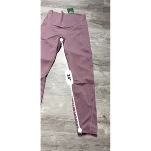 Halara High Rise Tapered Capri Quick Dry Pants Mauve Size S A4-0007 thumbnail 4