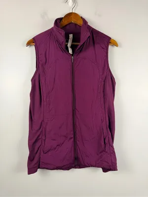 Lululemon Run For Cold Vest in plum size 12 thumbnail 4