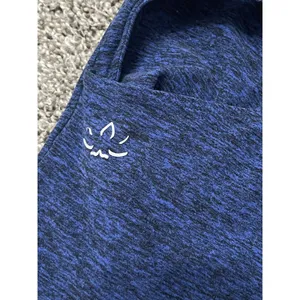 Beyond Yoga heathered blue athletic Carefree Cut-Out tank top L thumbnail 10