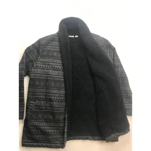 LL Bean Women's Fair Isle Sherpa Lined Cardigan Sweater‎ Jacket Size M thumbnail 9
