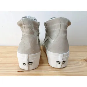 Vans Sk8-Hi Stacked Drizzle Grey Suede Platform High Top Shoes Women's 5.5 thumbnail 6