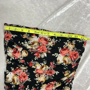 FLORAL AMERICAN DREAM" SLTRAPLESS JUMPSUIT xs w/pockets one piece thumbnail 7