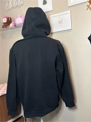 Lululemon unisex black hoodie cotton small quiet luxury goth casual preppy athle thumbnail 4