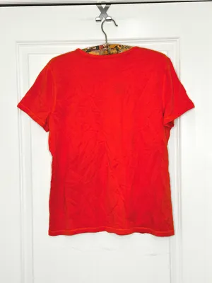 Lauren Ralph Lauren Orange Anchor Graphic Tee Shirt Size Large thumbnail 3