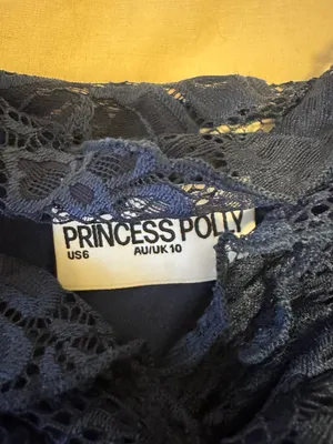 Princess Polly Off The Shoulder Navy Maxi Dress thumbnail 5