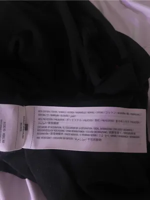 Hollister Black V-Neck Tee with Pizza Christmas Embroidery thumbnail 6