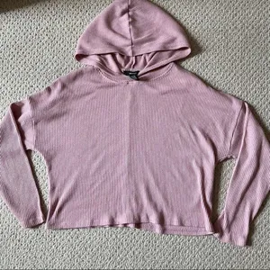 Forever 21 Blush Pink Cropped Ribbed Hoodie Size Small thumbnail 4