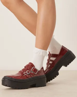NEW Converse Chuck Taylor All Star platform mary janes in burgundy SZ-5.5 thumbnail 1