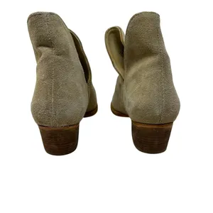 Free‎ People Charm Double V Ankle Boots Camel Suede Size Beige 37.5 US 7 thumbnail 6