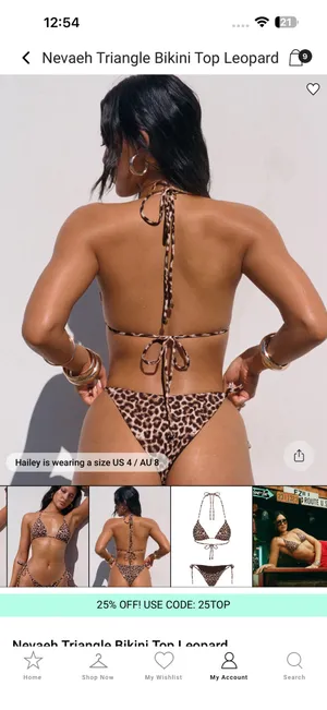 Princess Polly leopard print bikini set thumbnail 2