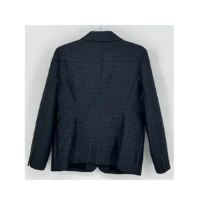 CHICO'S 1 Blazer Medium 8‎ Black Crocodile Embossed Textured Professional Dress thumbnail 7