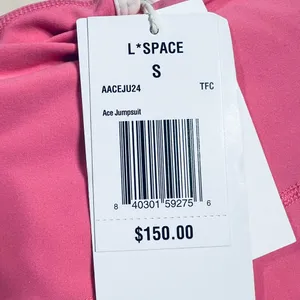 L*Space Ace Jumpsuit Pink Taffy & Cream Sporty Anthropologie Pilates Yoga Small thumbnail 10