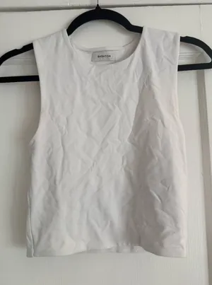 Aritzia Babaton White Tank Top thumbnail 1