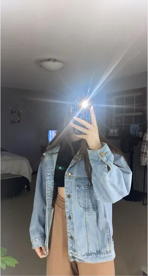 SheIn Oversized Denim Jacket thumbnail 3