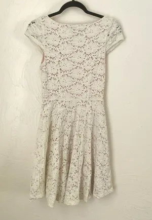 Maeve Anthropologie dayflower lace cap sleeve dress▪️size XS thumbnail 1