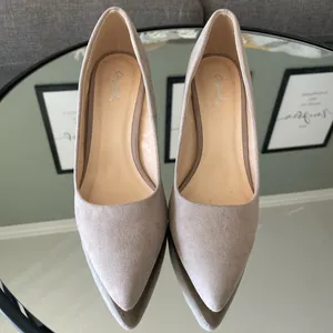 Qupid Nude Neutral Kitten Heel thumbnail 4