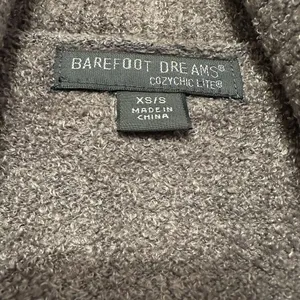 BAREFOOT DREAMS Size XS/Small Charcoal Gray Cozychic‎ Lite Cardigan Soft Pocket thumbnail 5