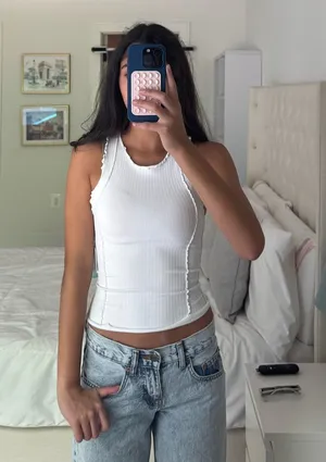 Free People White Tank Top thumbnail 1