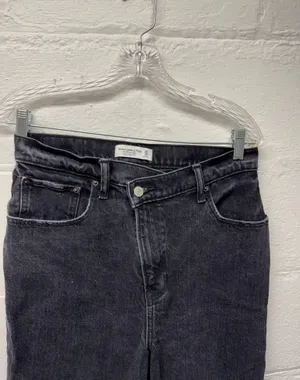 Abercrombie & Fitch The 90s Ultra High Rise Black Jeans thumbnail 4