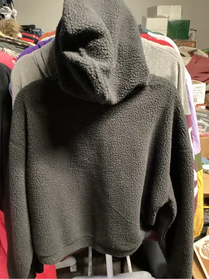 Timberland Black Sherpa Quarter-Zip Pullover with Coral Accents thumbnail 5