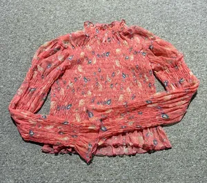 Free People Hello There Semi Sheer Mock Neck Top thumbnail 1