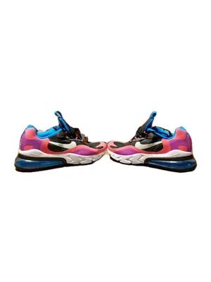Nike Air Max 270 React GS Hyper Pink 7Y/8.5W Athletic Running Walking Sneakers thumbnail 7