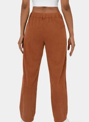 Halara Bombay Brown Mid Rise Corduroy Pants New with Tags thumbnail 7