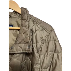 Lands End Women's olive green Quilted‎ Barn Jacket size XL thumbnail 2