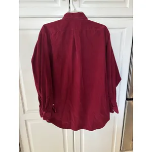Daniel Cremieux Classics Burgundy Corduroy Button Down Shirt L Classic Fit Red thumbnail 6