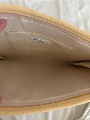 Vintage Woven Straw Crossbody Bag - Natural thumbnail 7