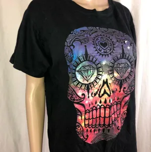 Colorful skull print T shirt thumbnail 2