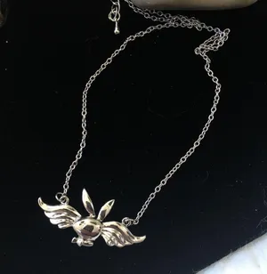 Vintage Playboy Bunny With Wings Necklace Y2K thumbnail 2