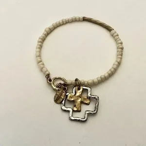 Envious cross charm bracelet Silver thumbnail 7